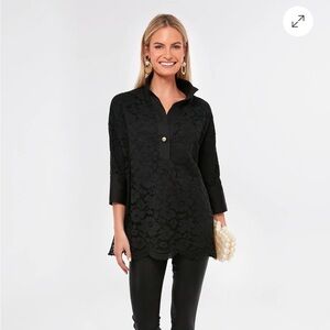 Tuckernuck Black Lace Willow blouse